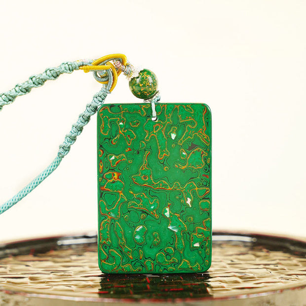 Buddha Stones Handcrafted Lacquer Craft Sandalwood Protection Pendant Necklace - image 1