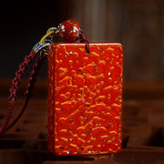 Buddha Stones Handcrafted Lacquer Craft Sandalwood Protection Pendant Necklace - image 6