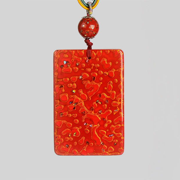 Buddha Stones Handcrafted Lacquer Craft Sandalwood Protection Pendant Necklace - image 7