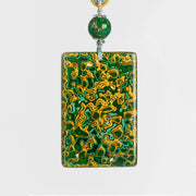 Buddha Stones Handcrafted Lacquer Craft Sandalwood Protection Pendant Necklace - image 3
