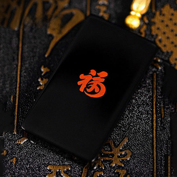 Buddha Stones Chinese Zodiac Natal Buddha Fu Character Lacquer Craft Sandalwood Pendant Necklace - image 24