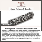 Buddha Stones Leather horseshoe-Shaped Titanium Steel Balance Braided Magnetic Buckle Bracelet - image 2