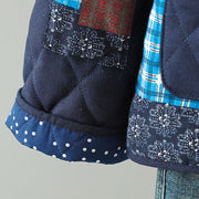 Buddha Stones Ethnic Frog-button Patchwork Women's Thickened Cotton Long Sleeve Jacket With Pockets - image 1