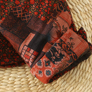 Buddha Stones Women's Ethnic Floral Long Sleeve Frog-buttons Cotton Thermal Jacket - image 9