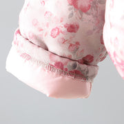 Buddha Stones Women's Commute LightPink Printing Floral Frog-buttons Cotton Long Sleeve Jacket - image 7