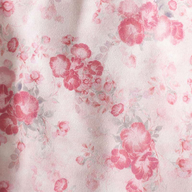 Buddha Stones Women's Commute LightPink Printing Floral Frog-buttons Cotton Long Sleeve Jacket - image 6