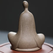 Buddha Stones Formless Buddha Prayering Ceramic Statue Zen Home Decoration 5*2.5*5.3cm - image 4