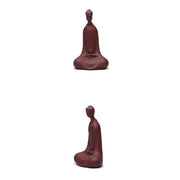 Buddha Stones Formless Buddha Purple Clay Serenity Home Desk Decoration 5.7*9.6 cm - image 8