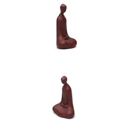 Buddha Stones Formless Buddha Purple Clay Serenity Home Desk Decoration 5.7*9.6 cm - image 9