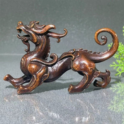 Buddha Stones FengShui Small PiXiu Alloy Wealth Luck Decoration 9.2*2.4*5.2 cm - PiXiu 9.2*2.4*5.2 cm - image 0