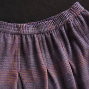 Buddha Stones Women's Winter Plaid Pattern Cotton Thermal 7-8 Length Skirt With Pockets - image 7