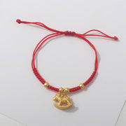Buddha Stones Year Of The Horse Lucky Beads Red String Protection Adjustable Braided Bracelet - Rocking Horse & Red String(Wrist Circumference 6-25cm) - image 6