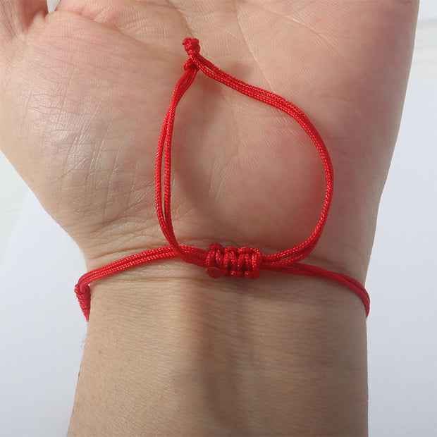 Buddha Stones Year Of The Horse Lucky Beads Red String Protection Adjustable Braided Bracelet - image 2