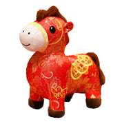 Buddha Stones Year of the Horse Copper Coins Plush Doll Home Decoration - image 11