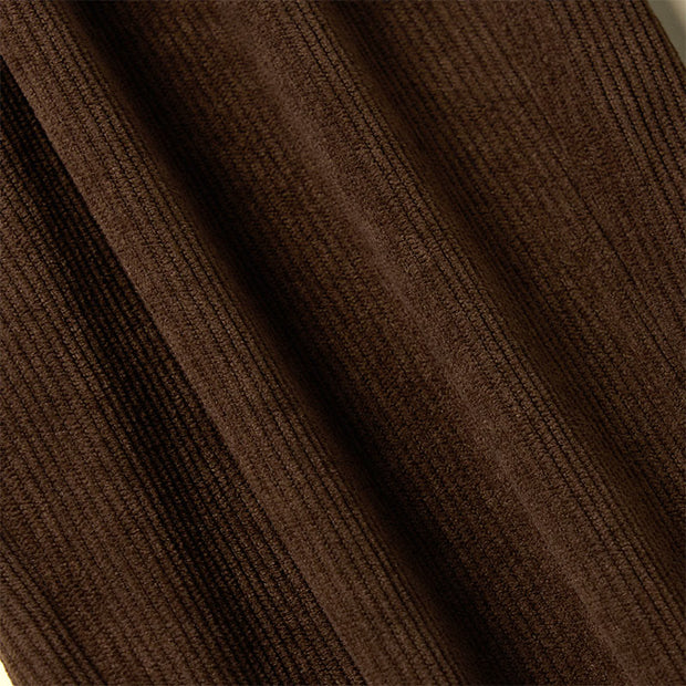 Buddha Stones Women's Commute Pure Color Corduroy Pants With Pockets - image 9