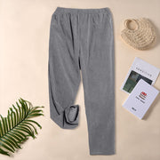 Buddha Stones Women's Commute Pure Color Corduroy Pants With Pockets - image 20