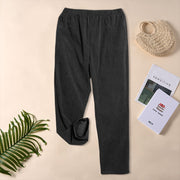 Buddha Stones Women's Commute Pure Color Corduroy Pants With Pockets - image 17