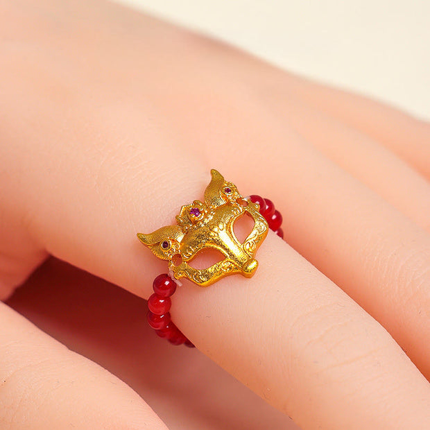 FREE Today: Positive and Success Nine Tailed Fox South Red Agate Bracelet - image 14