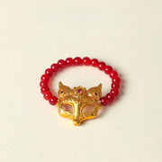 FREE Today: Positive and Success Nine Tailed Fox South Red Agate Bracelet - South Red Agate Ring - image 10