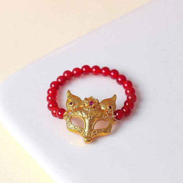 FREE Today: Positive and Success Nine Tailed Fox South Red Agate Bracelet - image 12