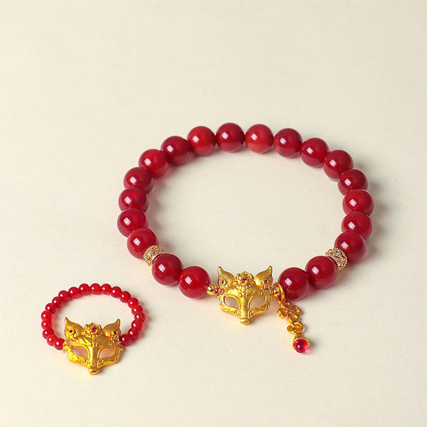 FREE Today: Positive and Success Nine Tailed Fox South Red Agate Bracelet - image 15