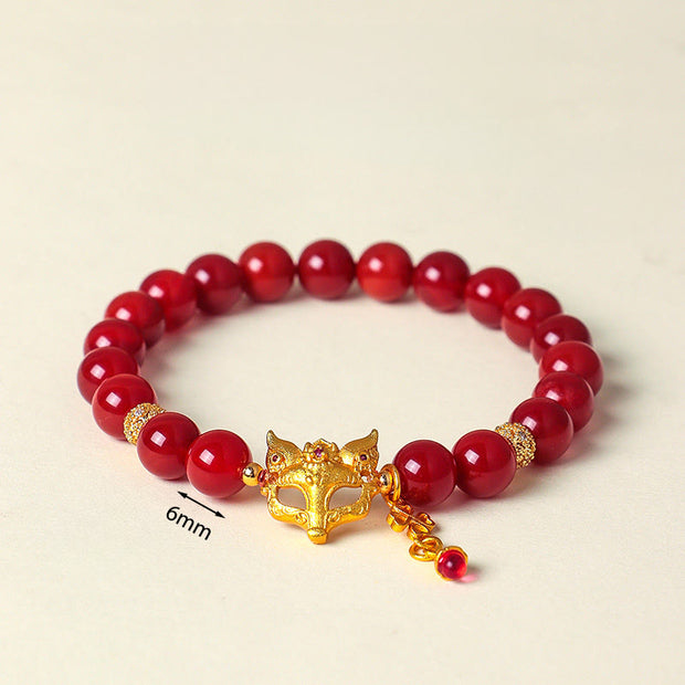 FREE Today: Positive and Success Nine Tailed Fox South Red Agate Bracelet - image 4