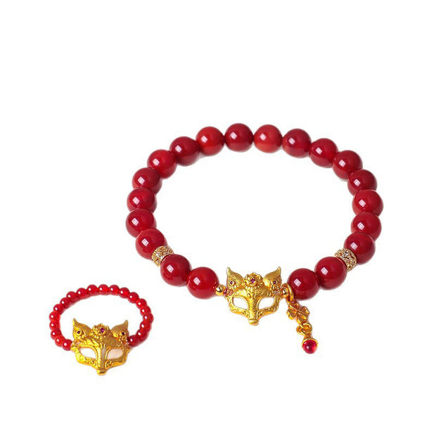 FREE Today: Positive and Success Nine Tailed Fox South Red Agate Bracelet - image 17