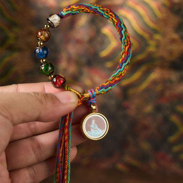 FREE Today: Calm Blessing Thangka Chinese Zodiac Natal Buddha Cinnabar String Bracelet - image 6