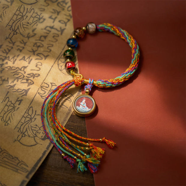 FREE Today: Calm Blessing Thangka Chinese Zodiac Natal Buddha Cinnabar String Bracelet - image 2