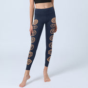 Buddha Stones Chakra Pattern Gym Leggings Women's Yoga Pants - image 5