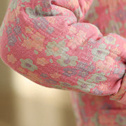 Buddha Stones Women's Winter Thicken Cotton Floral Pattern Long Sleeve Jacket With Jackets - image 14