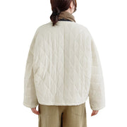 Buddha Stones Women's Plain Cotton-padded Tai Chi Zen Long Sleeve Jacket With Pockets - image 23