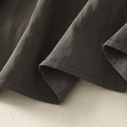 Buddha Stones Fall Stand Collar Chinese Frog-Button Simple Design Long Sleeve Women's Cotton Shirt - image 10