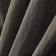 Buddha Stones Fall Stand Collar Chinese Frog-Button Simple Design Long Sleeve Women's Cotton Shirt - image 7