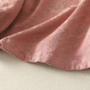 Buddha Stones Spring Plain Jacquard Design Women's Cotton Zen Long Sleeve Shirt - image 18