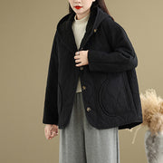 Buddha Stones Women's Plain Long Sleeve Hoodie Design Cotton hermal Fleece-Lined Jacket With Pockets - image 13