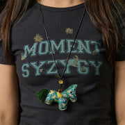 Buddha Stones Year of the Horse Song Brocade Silk Four-sided Treasure Hanging Decoration - image 5