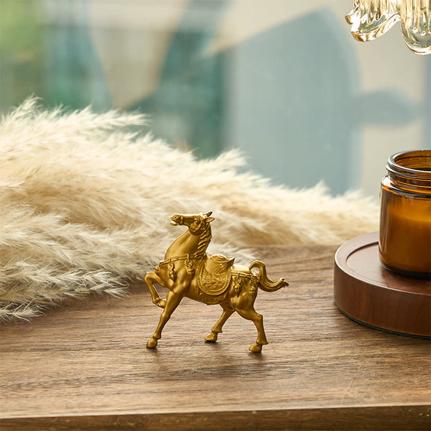 Buddha Stones Year of the Horse Ingot Success Alloy Home Decoration - image 3