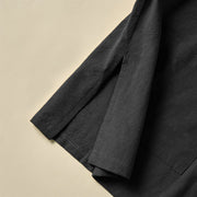 Buddha Stones Ethnic Frog-Button Long Sleeve Stand Collar Women's Cotton Shirt With Pockets - image 16