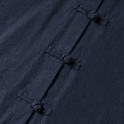 Buddha Stones Ethnic Frog-Button Long Sleeve Stand Collar Women's Cotton Shirt With Pockets - image 26