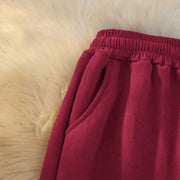 Buddha Stones Women's Patchwork Cotton Corduroy Fleece-Lined Wide Leg Pants With Pockets - image 35