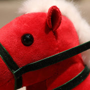 Buddha Stones Year of the Horse Bamboo Dragon Lotus Phoenix Plush Doll Home Decoration - image 2