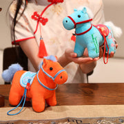 Buddha Stones Year of the Horse Bamboo Dragon Lotus Phoenix Plush Doll Home Decoration - image 11