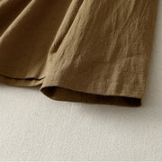 Buddha Stones Asymmetrical Front Frog-button Long Sleeve Women's Cotton Shirt - image 5