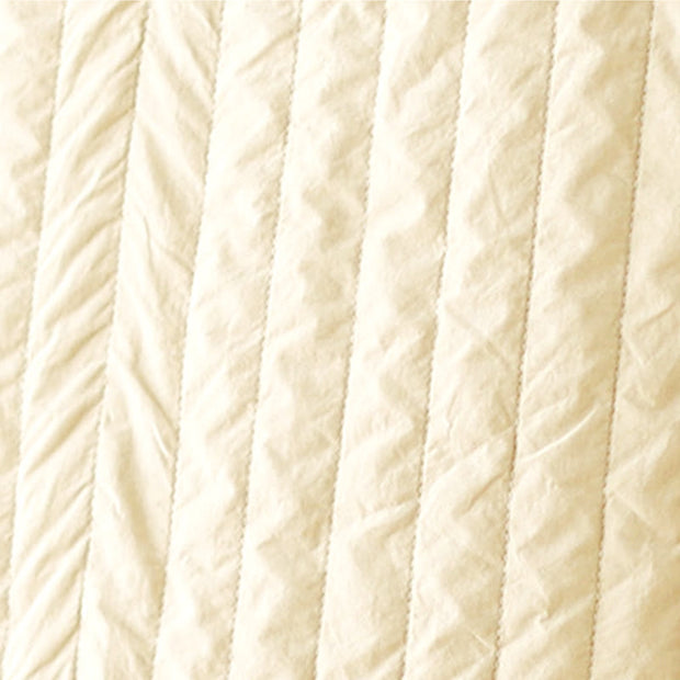 Buddha Stones Women's Stand Collar Simple Design Long Sleeve Thermal Cotton Jacket With Pocket - image 13