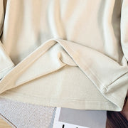 Buddha Stones Spring Solid Color Stand Collar Frog-button Design Women's Cotton Long Sleeve Shirt - image 12