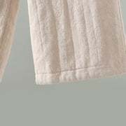 Buddha Stones Jacquard Cotton-padded Women's Wide Leg Thermal Ankle-Length Pants With Pockets - image 18