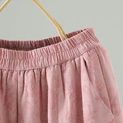 Buddha Stones Jacquard Cotton-padded Women's Wide Leg Thermal Ankle-Length Pants With Pockets - image 7