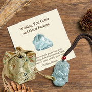 Buddha Stones "Wishing You Grace and Good Fortune" Jade Horse Necklace Includes Gift Message Card - Horse - Deluxe Gift Bag (+$12.59) - image 4