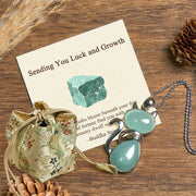 Buddha Stones "Sending You Luck and Growth" Cat Green Aventurine Necklace Includes Gift Message Card - Green Aventurine - Deluxe Gift Bag (+$12.59) - image 5